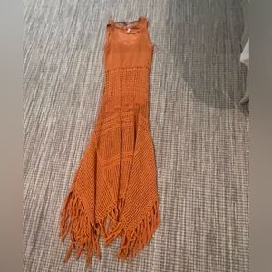 Alc orange knit dress